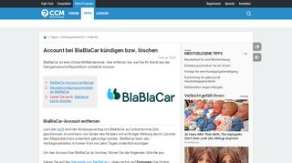 
                            13. Account bei BlaBlaCar kündigen bzw. löschen