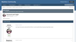 
                            4. Account can't login - Maxthon Support & Discussion - Maxthon Community