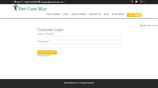 
                            3. account_circle login - Net Cash Man