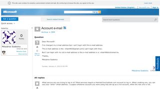 
                            8. Account e-mail - Microsoft