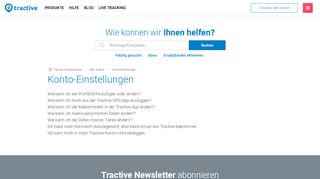 
                            7. Account Einstellungen – Tractive Kundenservice