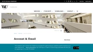 
                            4. Account & Email - Services - WU Vienna