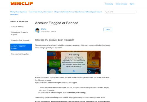 
                            10. Account Flagged or Banned – Miniclip Player Experience