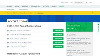 
                            7. Account Forms - FOREX.com