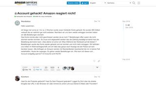 
                            8. Account gehackt! Amazon reagiert nicht! - Hilfe für neue Verkäufer ...