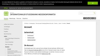 
                            5. Account - HTW Berlin