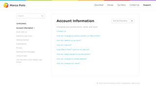 
                            8. Account Information - Marco Polo Support