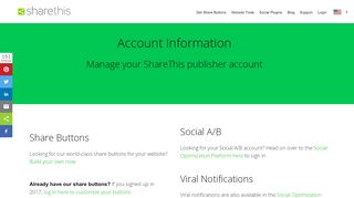 
                            3. Account Information - ShareThis