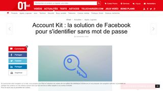 
                            8. Account Kit : la solution de Facebook pour s'identifier sans mot de passe