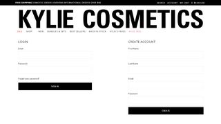 
                            1. Account - Kylie Cosmetics