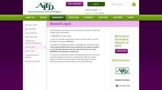 
                            2. Account Log-in « AIFD