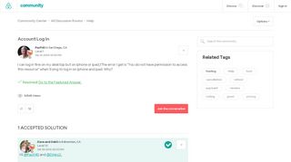 
                            13. Account Log In - Airbnb Community