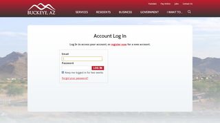 
                            11. Account Log In | City of Buckeye