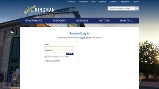 
                            10. Account Log In | City of Kingman, AZ
