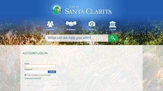
                            3. Account Log In | City of Santa Clarita, CA