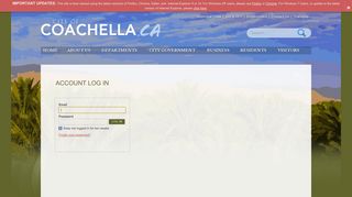 
                            6. Account Log In | Coachella, CA