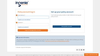 
                            1. Account log in - Ingenie