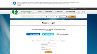 
                            5. Account log in - Italy Hostels - AIG