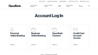 
                            9. Account Log In - Opus Bank