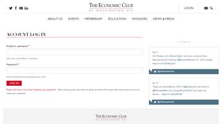 
                            7. Account Log In | The Economic Club of Washington D.C.