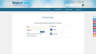 
                            2. Account Log In | WaterOne