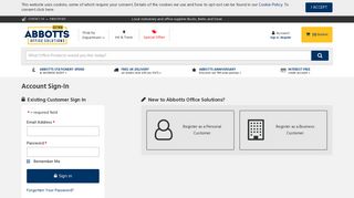 
                            9. Account Login - Abbotts Office Solutions