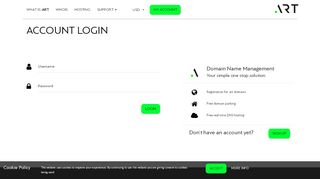 
                            4. Account Login | .ART Store