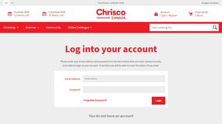 
                            2. Account Login - Chrisco Canada