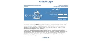 
                            6. Account Login - City of Kannapolis Bill Pay