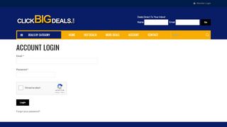 
                            8. Account Login | Click Big Deals