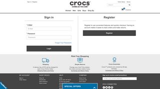 
                            5. Account Login - Crocs™ South Africa