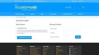 
                            9. Account Login - CustomUSB