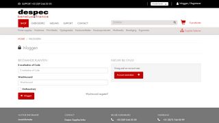 
                            11. Account Login - Despec Benelux