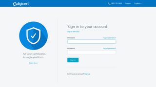 
                            7. Account Login - DigiCert