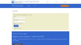 
                            8. Account Login - Discovery Learning Series