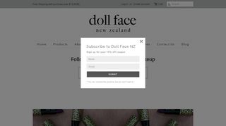 
                            10. Account Login - Doll Face Mineral Makeup