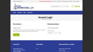 
                            12. Account Login - DSD International