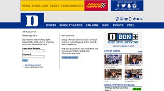 
                            9. Account Login - Duke University Blue Devils | Official Athletics Site ...