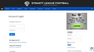 
                            7. Account Login - Dynasty League Football