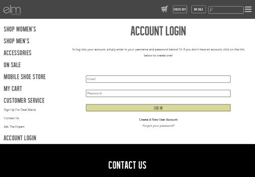 
                            4. Account Login | ELM Shoes