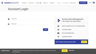 
                            4. Account Login | Europe Registry