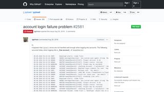 
                            3. account login failure problem · Issue #2581 · pyload/pyload · GitHub