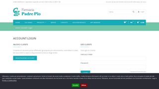 
                            11. Account Login - Farmacia Padre Pio
