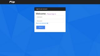 
                            11. Account Login - Flip Web Design