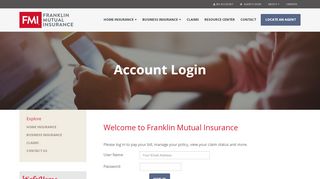 
                            3. Account Login - Franklin Mutual Insurance