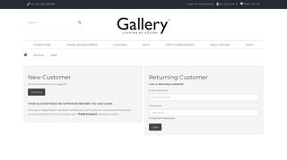 
                            8. Account Login - Gallery Direct