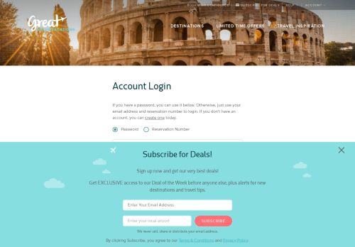 
                            13. Account Login - Great Value Vacations