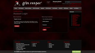 
                            2. Account Login - Grim Reaper Foods