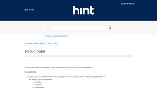 
                            3. Account Login – Hint Help