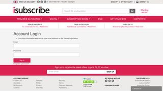 
                            5. Account Login - iSUBSCRiBE